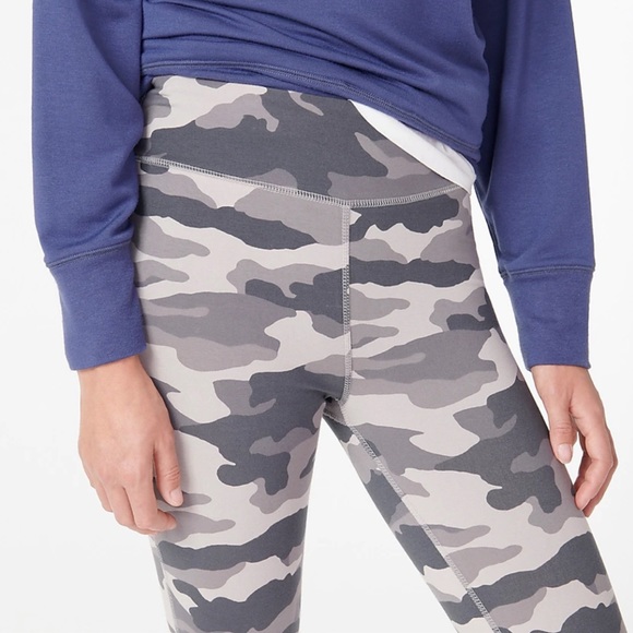 J.Crew 7/8 high-rise leggings in grey camo - Picture 2 of 7